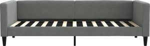 vidaXL Sofa z materacem do spania, ciemnoszara, 90x200 cm, tkanina 4
