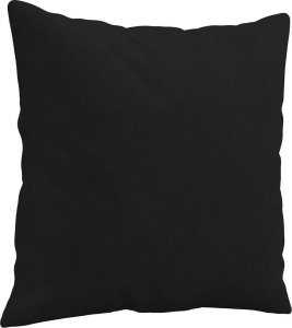 vidaXL 2-osobowa sofa z poduszkami, czarna, 140 cm, mikrofibra 6