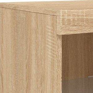 vidaXL Szafki z oświetleniem LED, 3 szt., dąb sonoma 11