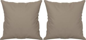 vidaXL 2-osobowa sofa z poduszkami, kolor taupe, 120 cm, mikrofibra 5