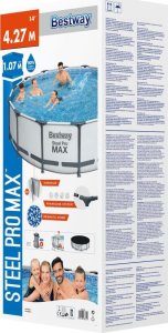 Bestway Basen Steel Pro MAX z akcesoriami, 427x107 cm 10