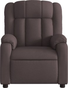 vidaXL Rozkładany fotel masujący, elektryczny, ciemny brąz, tkanina 9