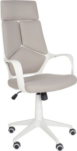 Krzesło biurowe Beliani Krzesło biurowe regulowane beżowoszare z białym DELIGHT 4