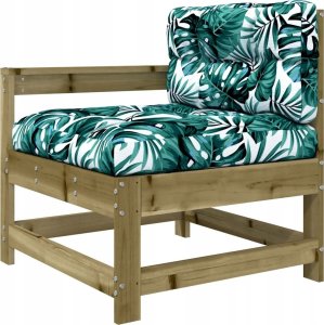 vidaXL Fotele ogrodowe z poduszkami, 2 szt., impregnowana sosna 4