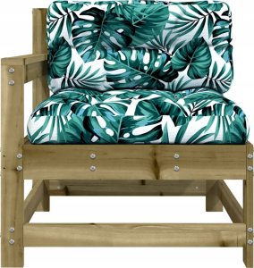 vidaXL Fotele ogrodowe z poduszkami, 2 szt., impregnowana sosna 5
