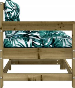 vidaXL Fotele ogrodowe z poduszkami, 2 szt., impregnowana sosna 6