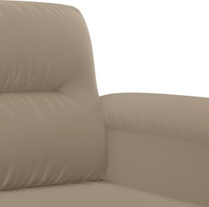 vidaXL 3-osobowa sofa, taupe, 180 cm, tapicerowana mikrofibrą 6