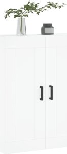 vidaXL Szafka wisząca, biała, 69,5x34x90 cm, materiał drewnopochodny 4