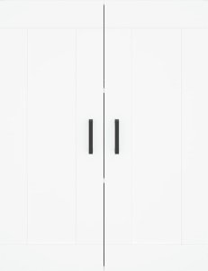 vidaXL Szafka wisząca, biała, 69,5x34x90 cm, materiał drewnopochodny 6