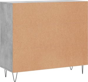 vidaXL Szafka, szarość betonu, 90x34x80 cm, materiał drewnopochodny 8