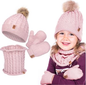 HEYO Zestaw dziecięcy zimowy czapka+komin+rękawiczki HZD004 Heyo 10
