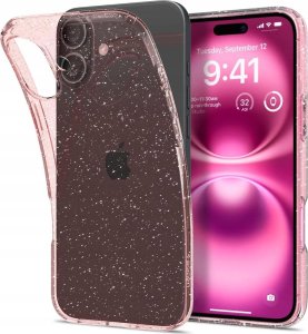 Spigen Spigen Liquid Crystal Glitter, Rose Quartz - iPhone 16 1