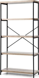 Costway 5-poziomowy regał w stylu industrialnym 79 x 35 x 160 cm 1