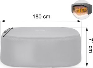 Bestway Pokrywa termiczna do SPA 180 x 180 x 71 cm Bestway 60319 7