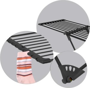 Suszarka na pranie Massido Suszarka na pranie z kółkami teleskopowa Ursula 20mb 8