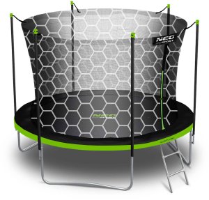 Trampolina ogrodowa Neo-Sport NeoSport Trampolina ogrodowa 8ft/252cm z siatką wewnętrzną i drabinką 12