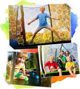 Trampolina ogrodowa Neo-Sport NeoSport Trampolina ogrodowa 8ft/252cm z siatką wewnętrzną i drabinką 7