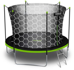 Trampolina ogrodowa Neo-Sport NeoSport Trampolina ogrodowa 10ft/312cm z siatką wewnętrzną i drabinką 3