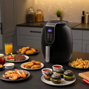 Frytkownica beztłuszczowa Berdsen z wyświetlaczem Air fryer BD-651 9