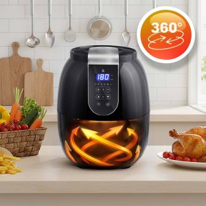 Frytkownica beztłuszczowa Berdsen z wyświetlaczem Air fryer BD-651 10