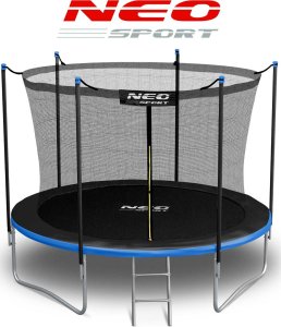 Trampolina ogrodowa Neo-Sport NeoSport Trampolina ogrodowa 8ft/252cm z siatką wewnętrzną i drabinką 11