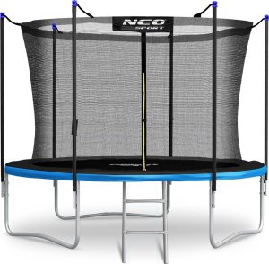 Trampolina ogrodowa Neo-Sport NeoSport Trampolina ogrodowa 8ft/252cm z siatką wewnętrzną i drabinką 12