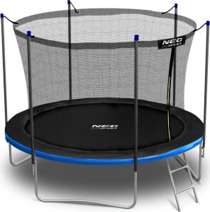 Trampolina ogrodowa Neo-Sport NeoSport Trampolina ogrodowa 8ft/252cm z siatką wewnętrzną i drabinką 2