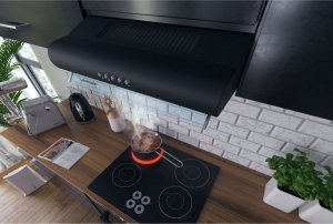 Okap Berdsen Okap kuchenny podszafkowy - pochłaniacz 50 cm Berdsen BE-10-A czarny 5