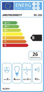 Okap Berdsen Okap kuchenny podszafkowy - pochłaniacz 50 cm Berdsen BE-10-A czarny 6