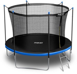 Trampolina ogrodowa Neo-Sport NeoSport Trampolina ogrodowa 6ft/183cm z siatką wewnętrzną i drabinką 2