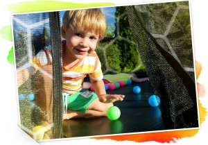 Trampolina ogrodowa Neo-Sport NeoSport Trampolina ogrodowa 12ft/374cm z siatką wewnętrzną i drabinką 10