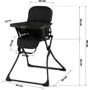 Ricokids Krzesełko do karmienia Nuco czarny 5