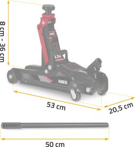 Humberg Podnośnik samochodowy 2,5 t Humberg HM-380 2