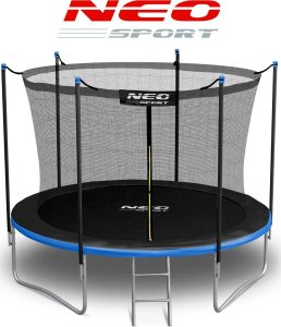 Trampolina ogrodowa Neo-Sport NeoSport Trampolina ogrodowa 10ft/312cm z siatką wewnętrzną i drabinką 11