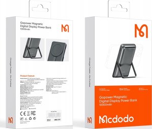 Powerbank Mcdodo MCDODO POWERBANK INDUKCYJNY DO MAGSAFE 13 14 15 STOJAK BEZPRZEWODOWY 10000 14