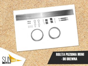 SunShade ROLETY RZYMSKIE MINI ZESTAW DO DREWNA 1