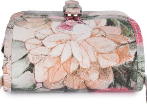 Beltimore Damska Skórzana Mała Torebka Listonoszka Beltimore kwiaty K66 5