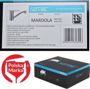 Bateria umywalkowa Sotbe Malselva stojąca chrom (MAR-SSRBK-40201183) 3