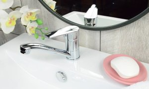 Bateria umywalkowa Sotbe Malselva stojąca chrom (MAR-SSRBK-40201183) 6