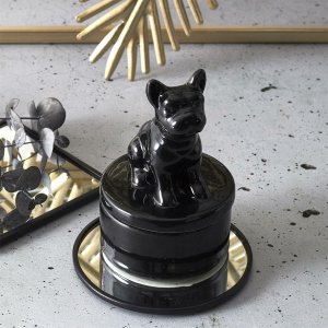 Intesi INTESI PODSTAWKA LUSTRZANA OKRĄGŁA CZARNA 2