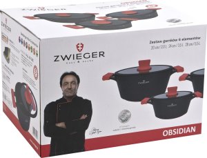 Zwieger Komplet garnków 6 el. Obsidian 10