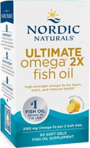 Nordic naturals Nordic Naturals - Ultimate Omega 2X, 2150mg, Cytryna, 60 kapsułek miękkich 1