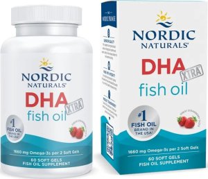 Nordic naturals - DHA Xtra, 1660mg, Truskawka, 60 kapsułek miękkich 1