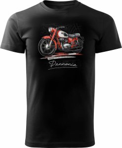 Topslang Koszulka z motocyklem na motor Pannonia panonia męska czarna REGULAR XXL 1