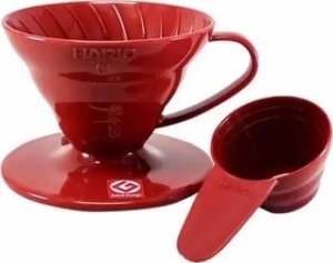 Hario plastikowy Drip V60-01 Czerwony 3
