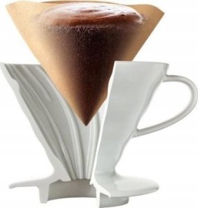 Hario ceramiczny Drip V60-02 Biały 4