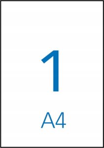 Apli Etykiety uniwersalne APLI, 210x297mm, prostokątne, białe 100 ark. 2