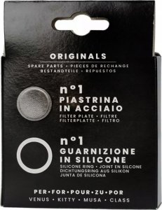 Bialetti Uszczelka silikonowa (1 szt. + sitko ) do kawiarek stalowych 6 tz 2
