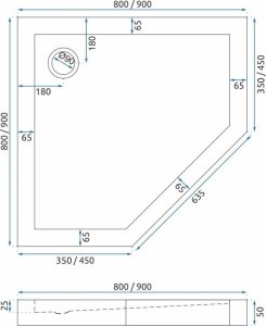 Rea Kabina AXIN Chrom 90x90 Prysznicowa 9