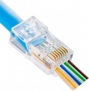 Savio WTYK RJ45 UTP kat.6 Przelotowy 100 szt. 1